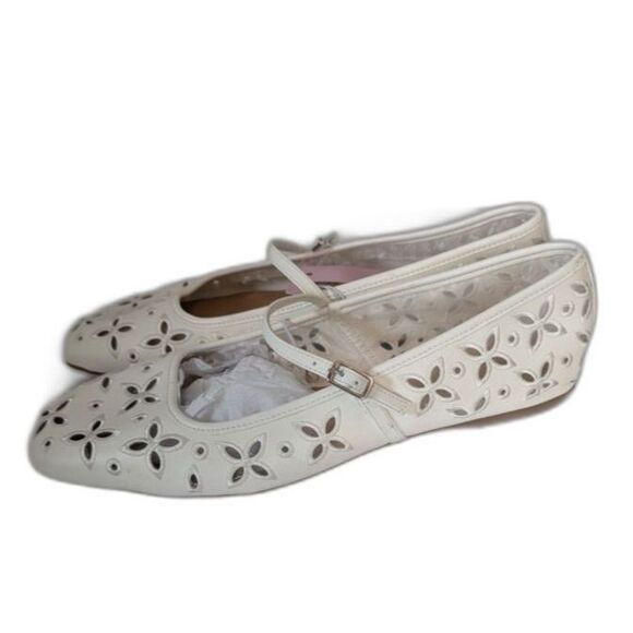 Women's Elsa Eyelet Mary Jane Ballet Flats Memory Foam -Wild Fable- Size 8.5 - Picture 3 of 4